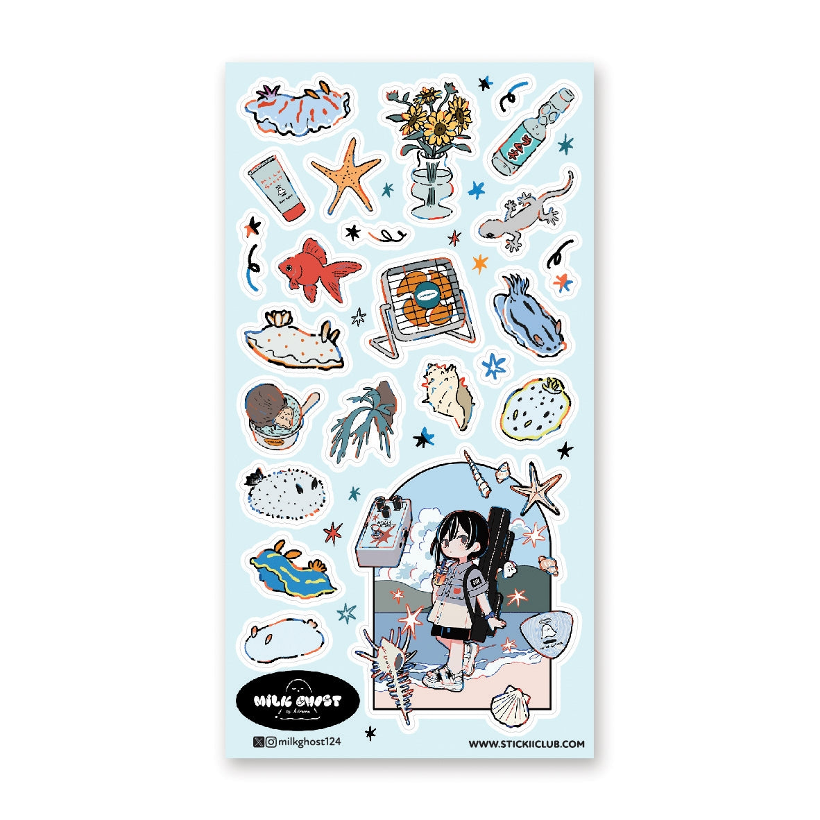 π Yay, beach day! Pack your bag and join us for some fun under the sun (and in the water) with this kawaii set by @milkghost124.