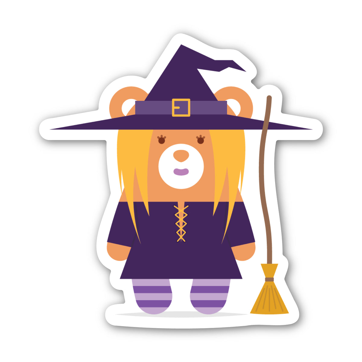 Little Craft Place x TONO & LIMS - Bear Witch Vinyl Sticker