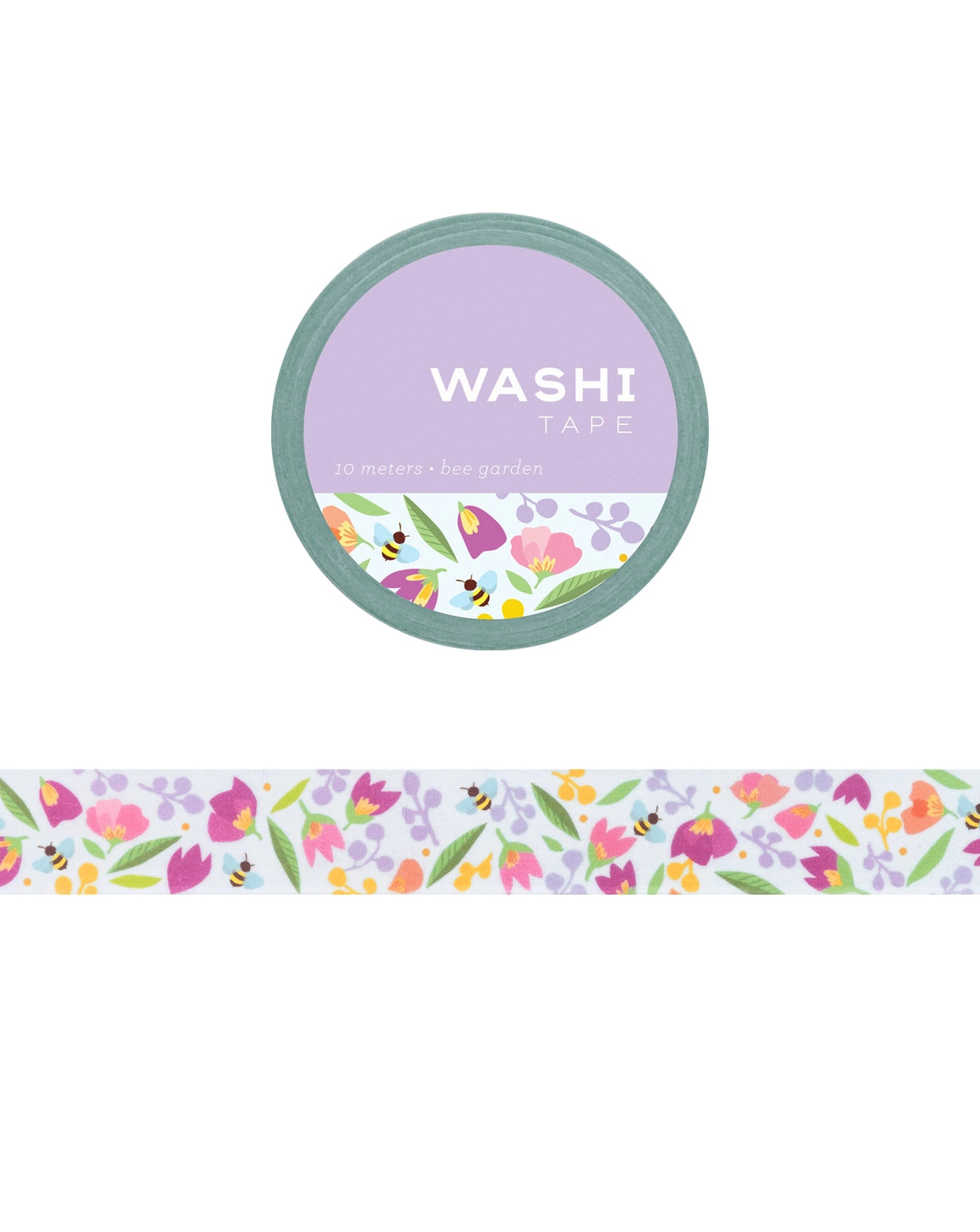 Girl of All Work Bee Garden Washi Tape
These 15 mm wide rolls pack a punch with their striking designs and color, not to mention their eye-catching packaging makes them the perfect gift for all crafters and DIYers.
10 meters/ 15 mm per roll.