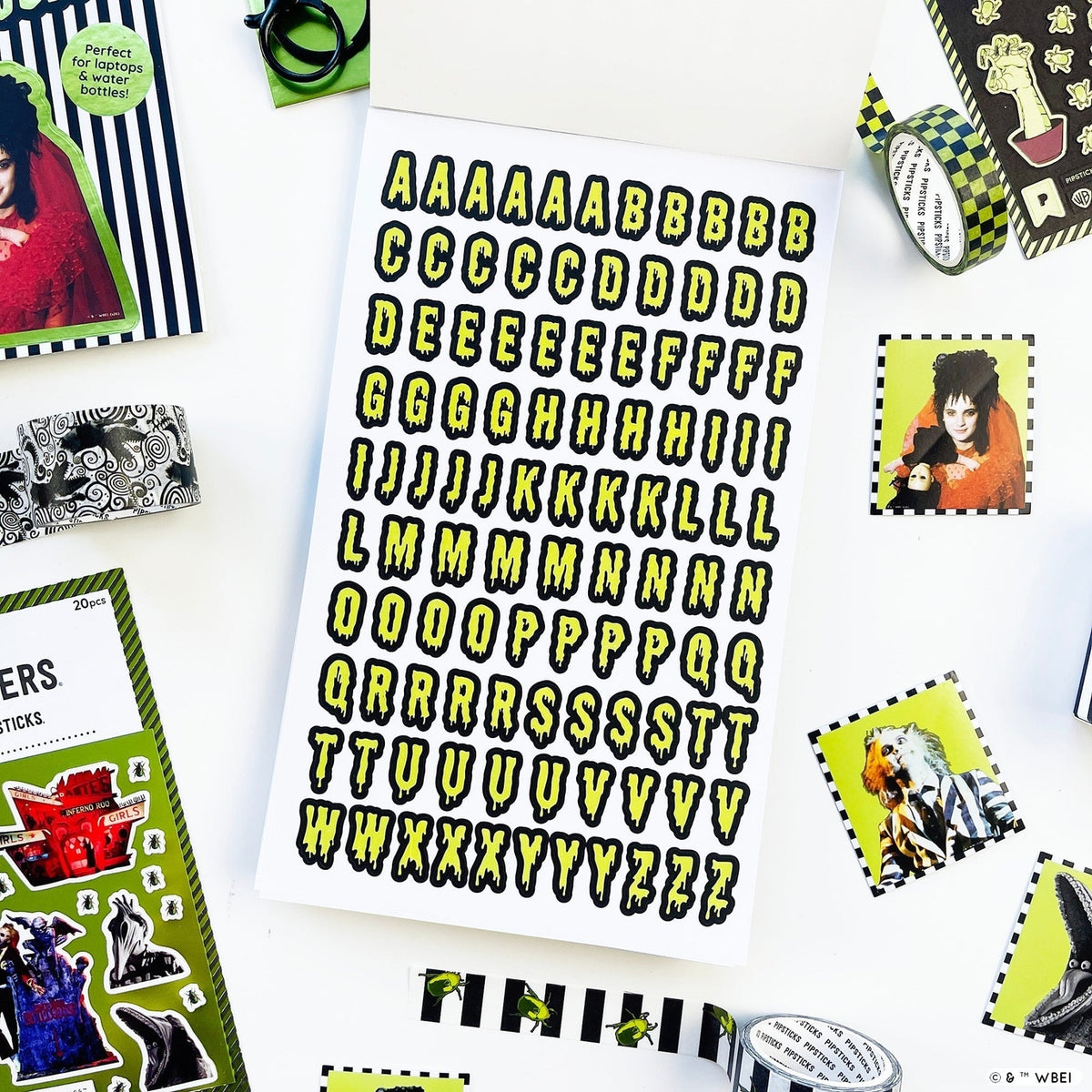Pipsticks - Beetlejuice Junk Journal Sticker Book