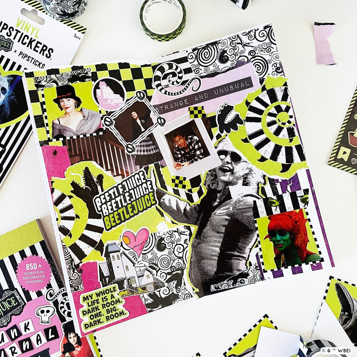 Pipsticks - Beetlejuice Junk Journal Sticker Book
