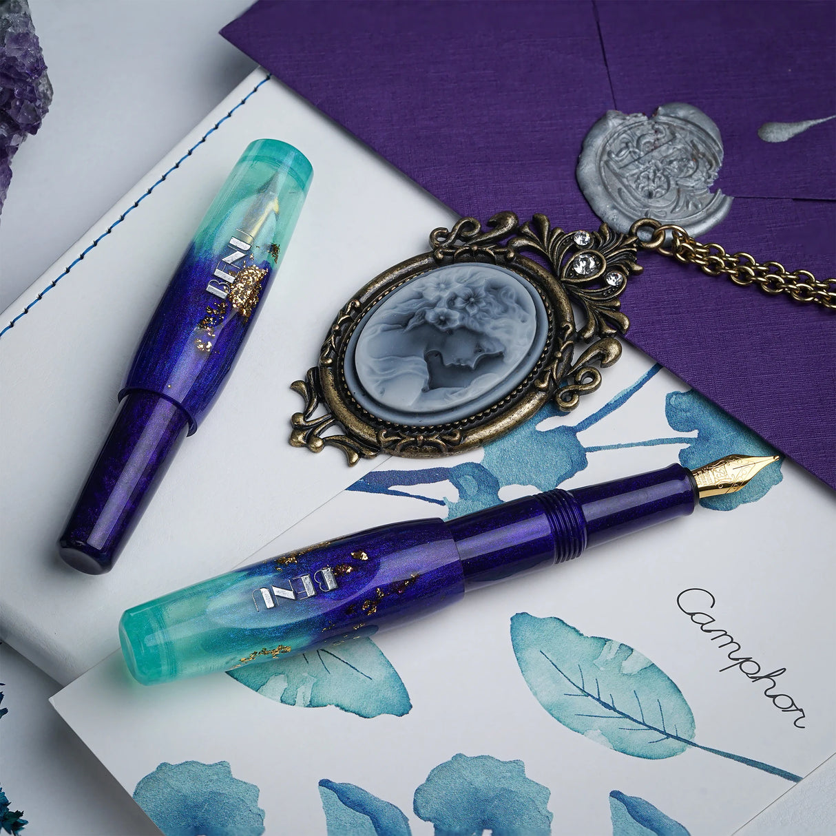Benu Pixie Fountain Pen - Twilight Lagoon