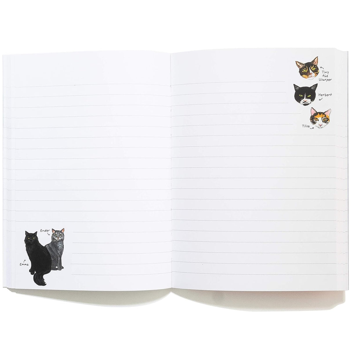 Bibliophile Flexi Journal: Bookstore Cats
Cats and books are the purrfect pair! This charming journal illustrated by Jane Mount is packed with cats from bookstores around the world on every page, from Emma Ender to Tiny the Usurper.
