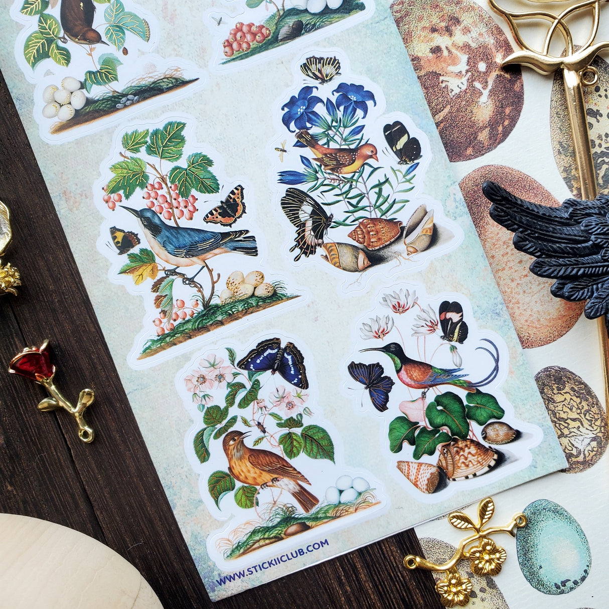 STICKII Bird & Butterfly Watching Sticker Sheet