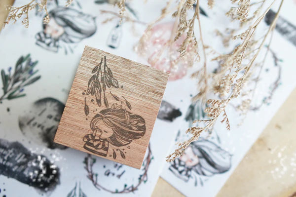 Size: 4.5cm x 3.5cm
The stamps are made of industrial high grade red rubber with the finest details. As all stamps are assembled, cut, sanded by hand, size and shape may vary slightly. Wood material will differ depending on what the forest elves bring!
Stamps might be slightly stained because of quality tests during the process, but it will not affect your stamping color. 