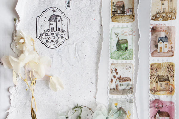 Black Milk Project - Mini Houses Washi Tape
Hand-illustrated stamp washi tape.
• 10 unique designs per roll (5 meters per roll)