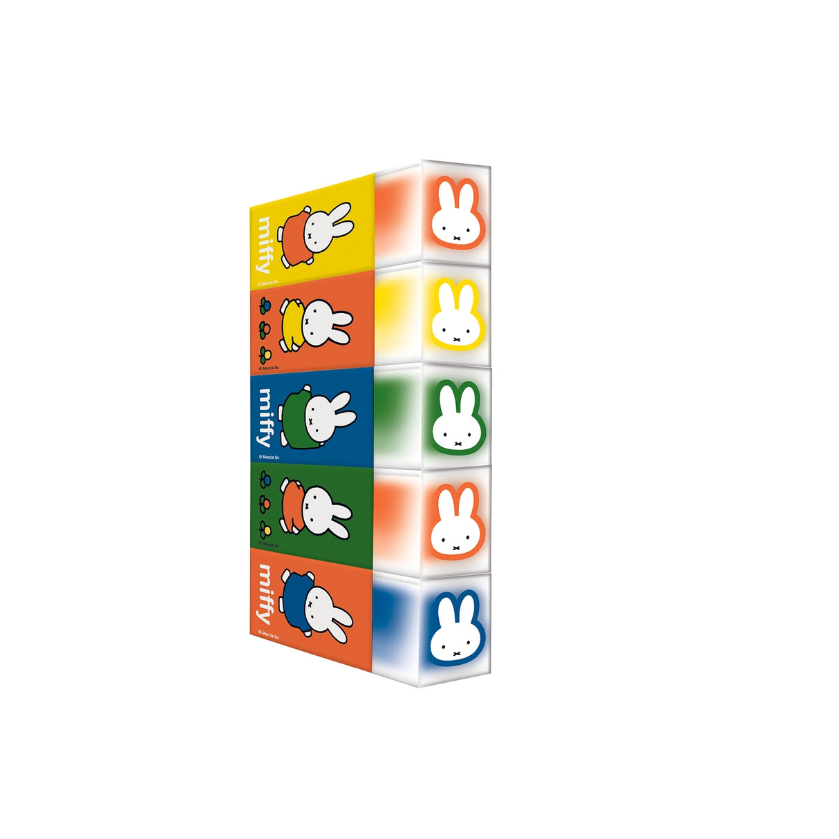 Block Eraser Set Classic Miffy 5 Erasers in Paper