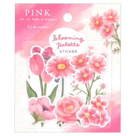 Blooming Palette Flake Sticker Pink