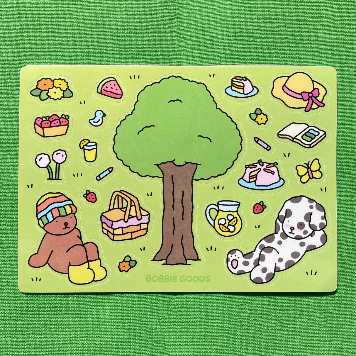 Bobbie Goods Sticker Sheet - Picnic
22 stickers total
Sheet is 5" x 7"
Glossy finish