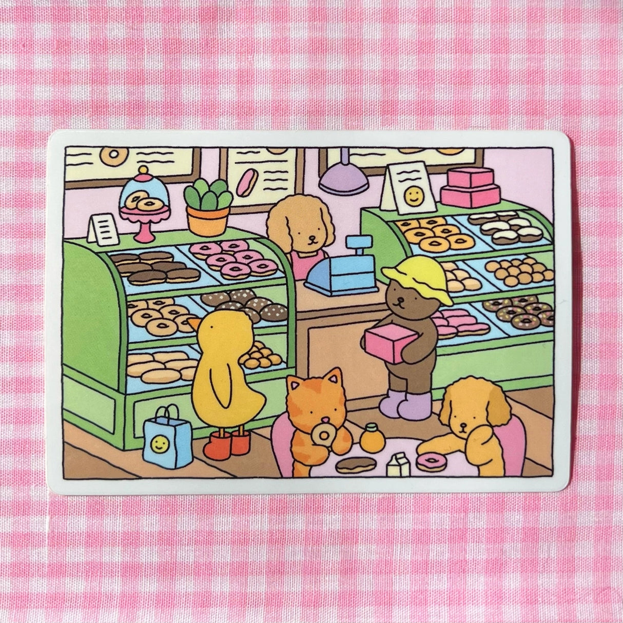 Bobbie Goods Vinyl Sticker - Donut Shop
1 vinyl sticker
Weatherproof
Gloss finish
Approximately 4.25" x 3"