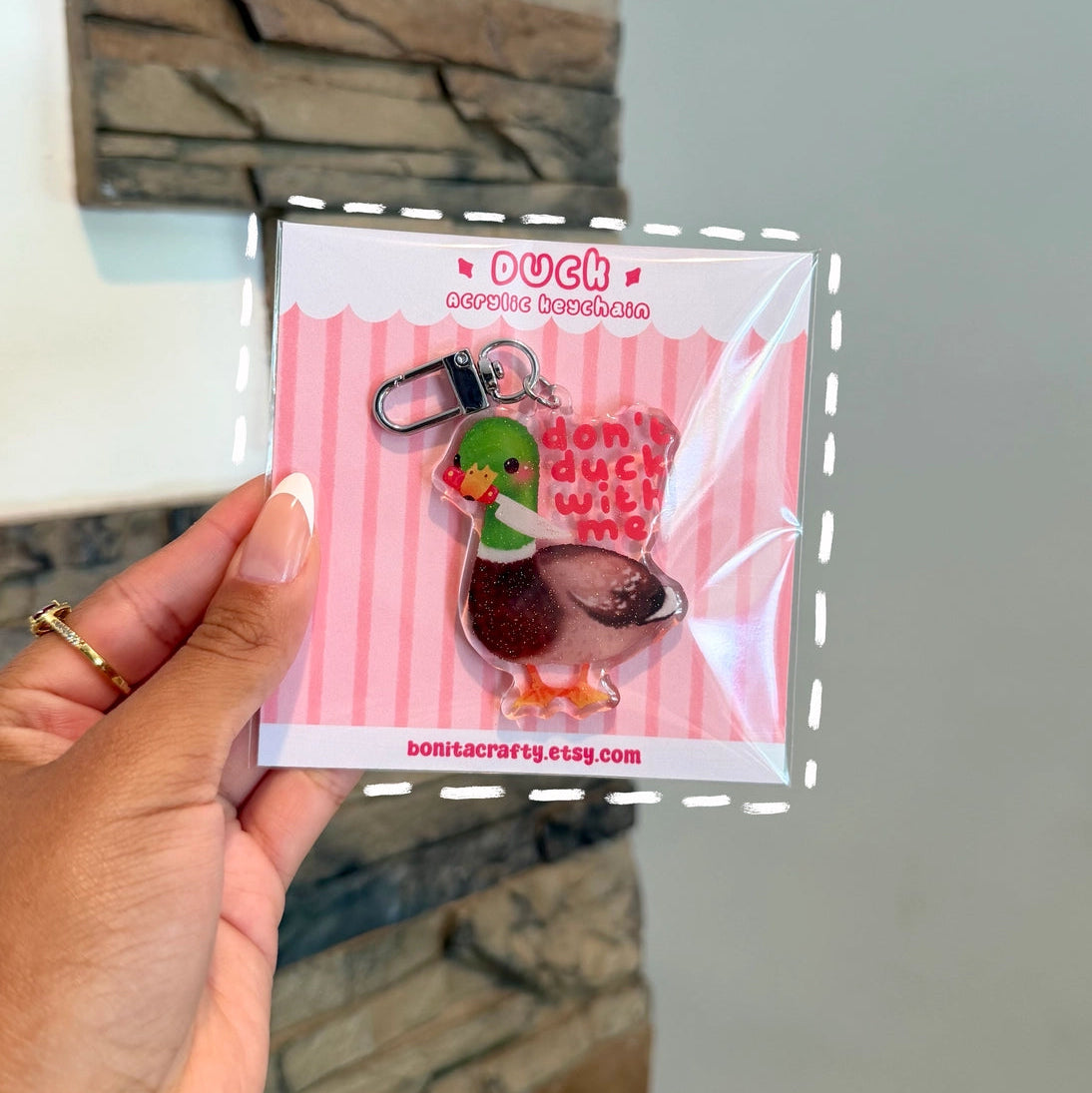 Bonita Crafty Shop - Don't Duck With Me Acrylic Keychain