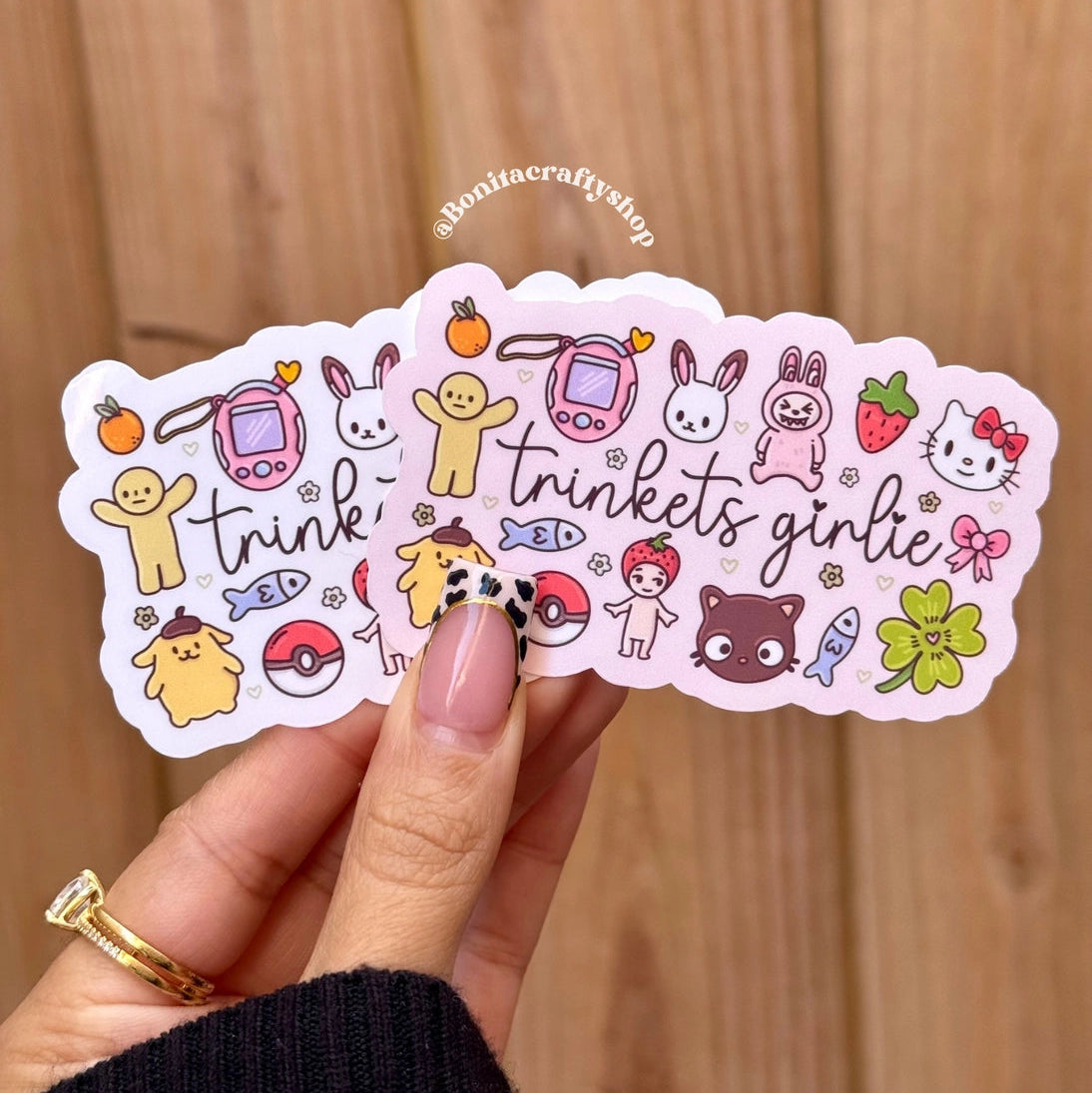 Bonita Crafty Shop - Trinket Girlie Vinyl Sticker