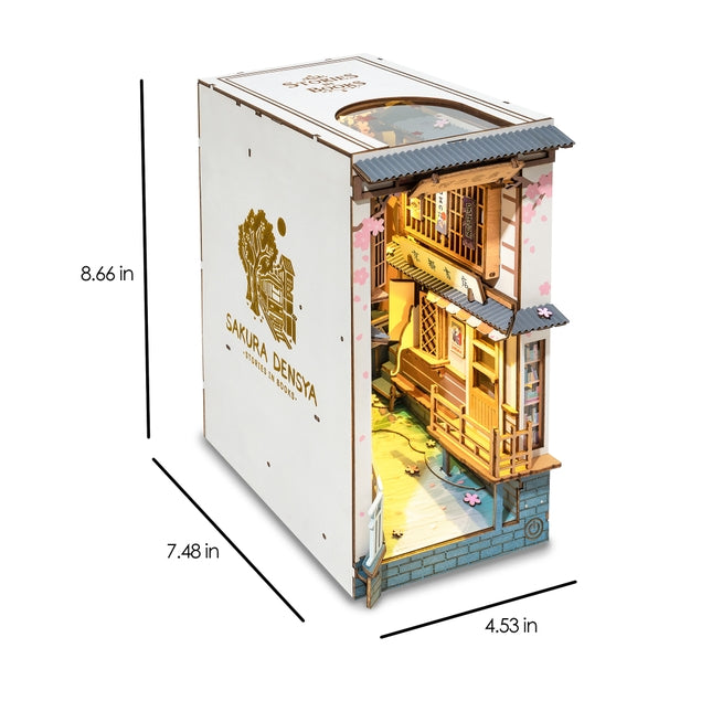Sakura Densya Book Nook Kit DIY Miniature House