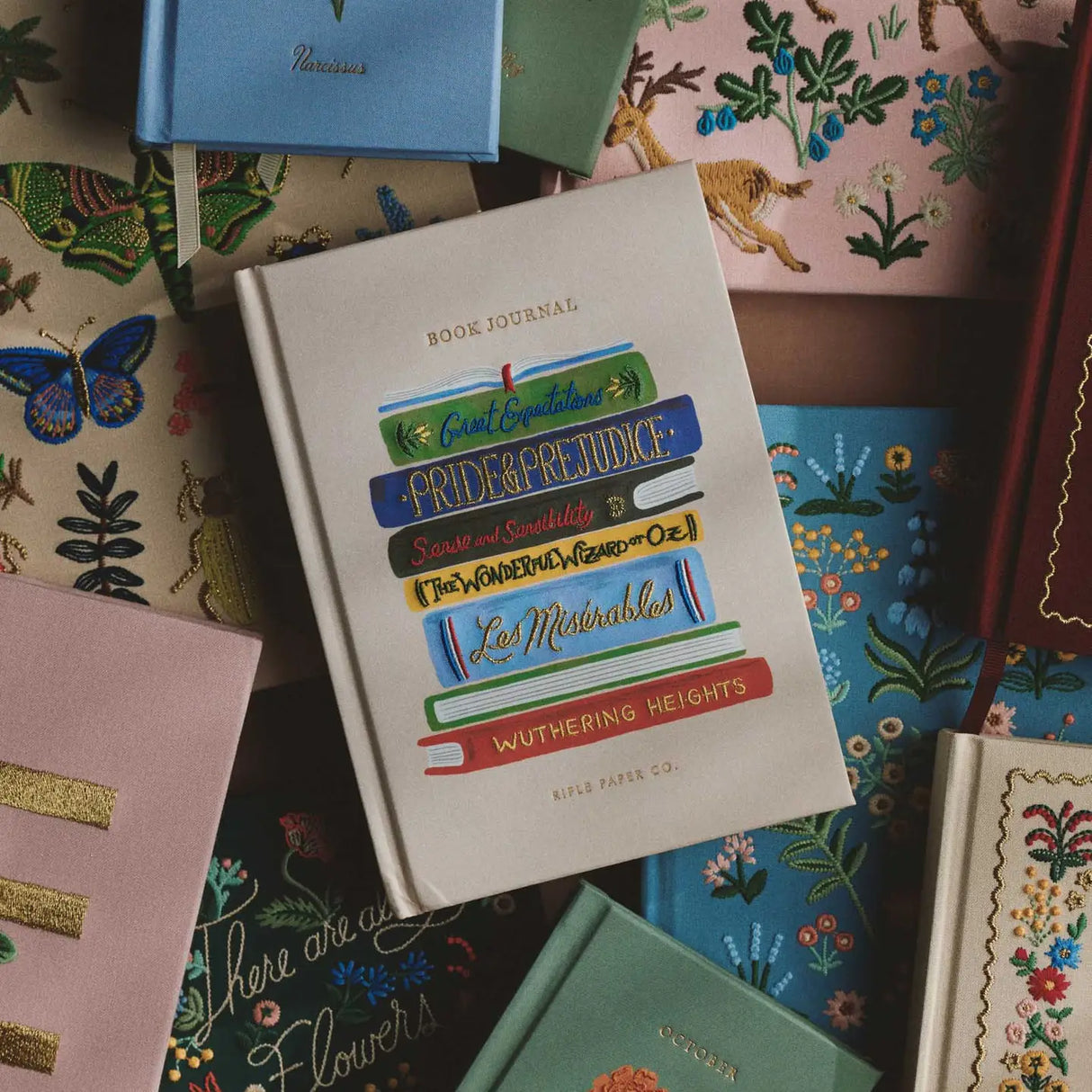 Calling all book lovers: this embroidered-cover journal is designed with you in mind. Perfect for logging your reads and capturing your reflections, the journal features useful sections for reading notes, review entries, books borrowed and lent, and a to-read list. Inside, you’ll also find a place-keeping ribbon and two paper bookmarks.