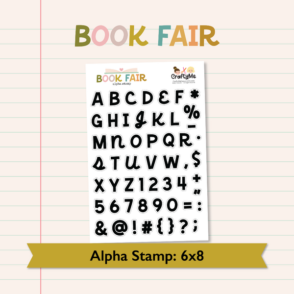 Bookfair Alphabet 6X8 Clear Stamp Set