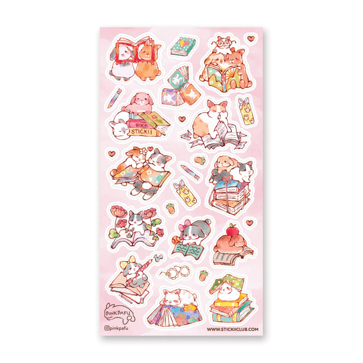 Bookish Bunnies Sticker Sheet STICKII