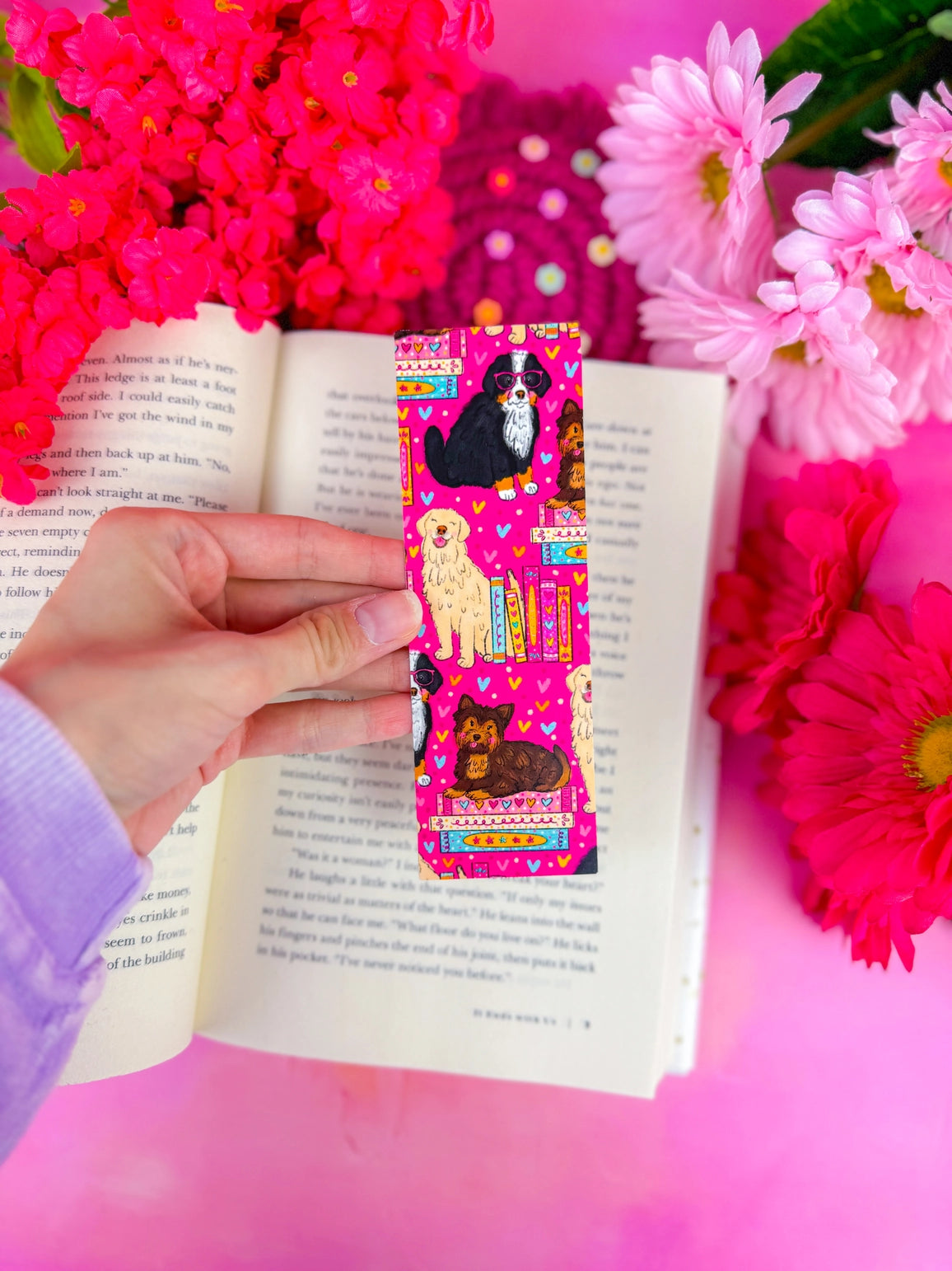 The design for this bookmark was illustrated by me and inspired by my love for books! The illustration is then professionally printed and made into this cute bookmark. The bookmark size is 2" x 6", it is printed on heavyweight 110lb matte card stock, laminated, and is single sided.