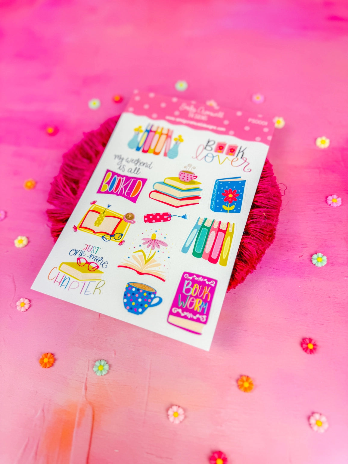 This listing is for one 4.5" x 6.8" sticker sheet with decorative stickers. These are great for any planner type, bullet journals, scrapbooking and so much more!
*DETAILS*
Printed on glossy sticker paper
Each sticker sheet measures 4.5" x 6.8"
Sticker sheets are kiss cut and ready to be peeled and used!