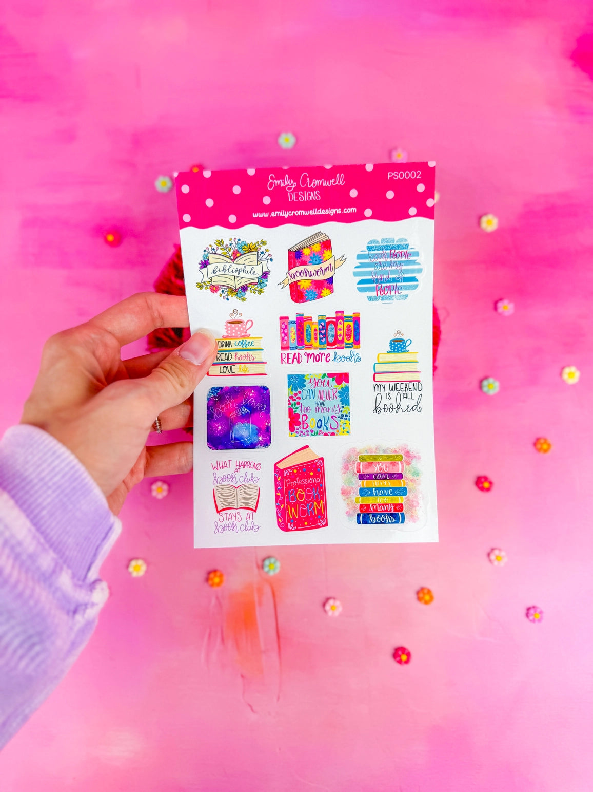 This listing is for one 4.5" x 6.8" sticker sheet with decorative stickers. These are great for any planner type, bullet journals, scrapbooking and so much more!
*DETAILS*
Printed on glossy sticker paper
Each sticker sheet measures 4.5" x 6.8"
Sticker sheets are kiss cut and ready to be peeled and used!