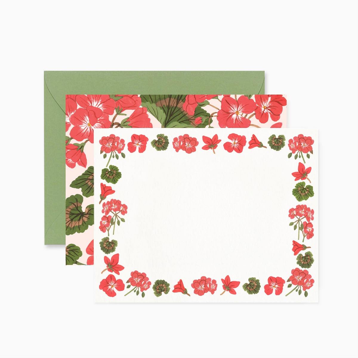 Botanica Paper Co. - Geranium Notecards Set
A lovely illustrated writing set based on Oana Befort's watercolor and gouache illustrations.