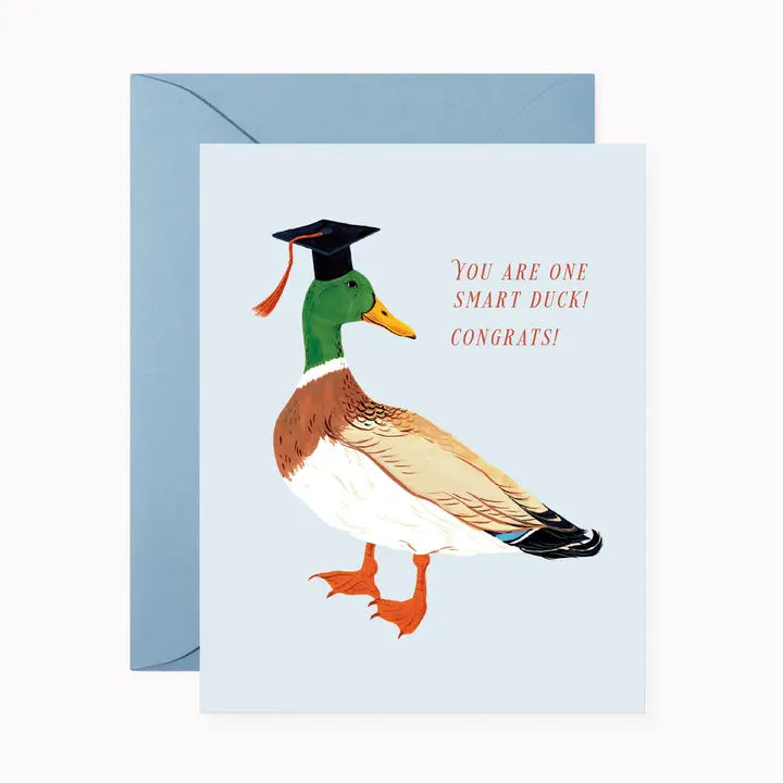 A lovely card created to celebrate a graduation.
~ A2 (4¼" x 5½") folded-card
~ Warm white heavy card stock, matte
~ Full color
~ Blank interior
~ Paired with A2 envelope