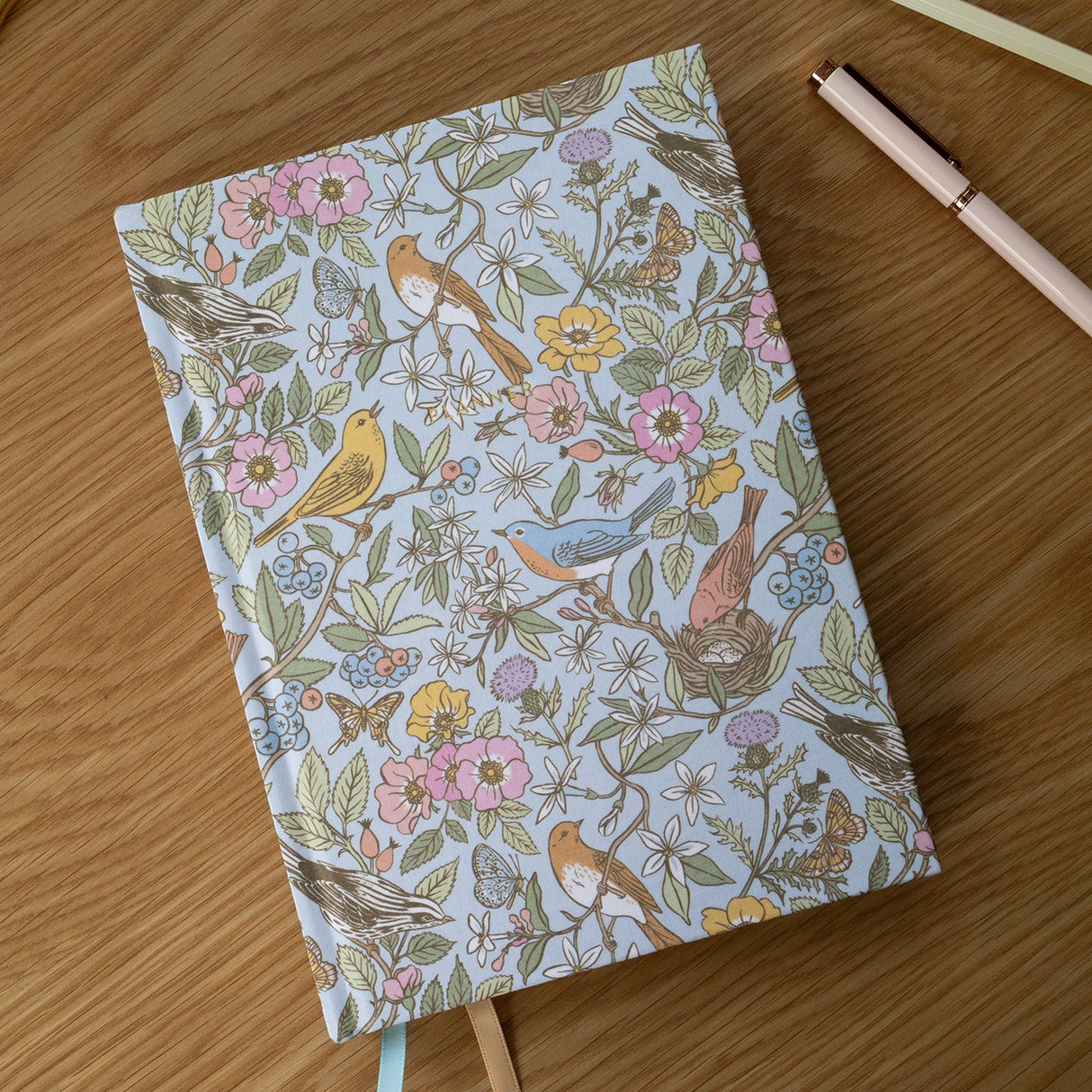 Botanica Paper Co. Linen Bound Undated Weekly Planner - Song Birds