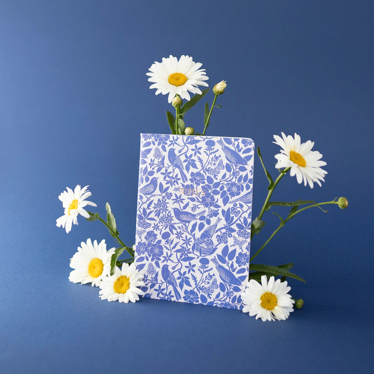 Botanica Paper Co. Softcover Notebook - Blue Birds (grid)