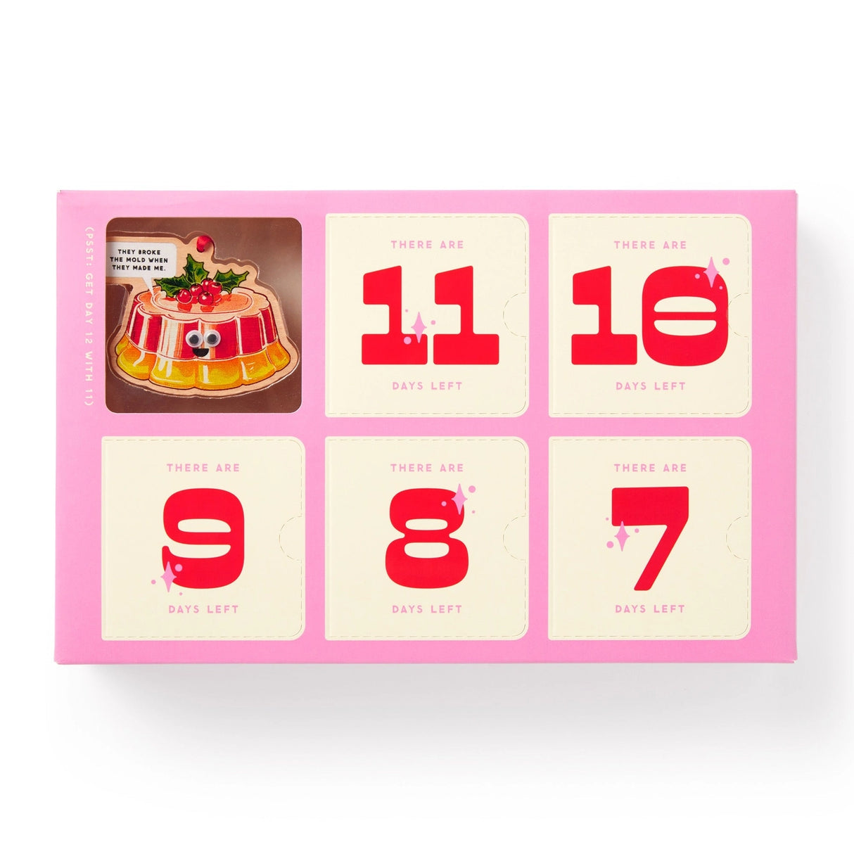 Googly eyes make everything better–even the holidays. That’s why our ‘12 days of Christmas’ inspired countdown calendar features a new googly-eyed wooden ornament to hang on your tree every day–and not just a crapload of swimming swans or whatever. They’re perfect for adding just the right touch of seasonal snark to your holiday festivities.
These ornaments transform classic Christmas novelties into tiny works of art with vibrant colors, whimsical designs, and a playful personality.