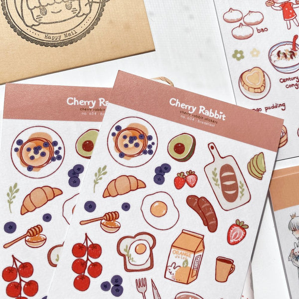 Mini Breakfast Clear Sticker Sheet — San José Made