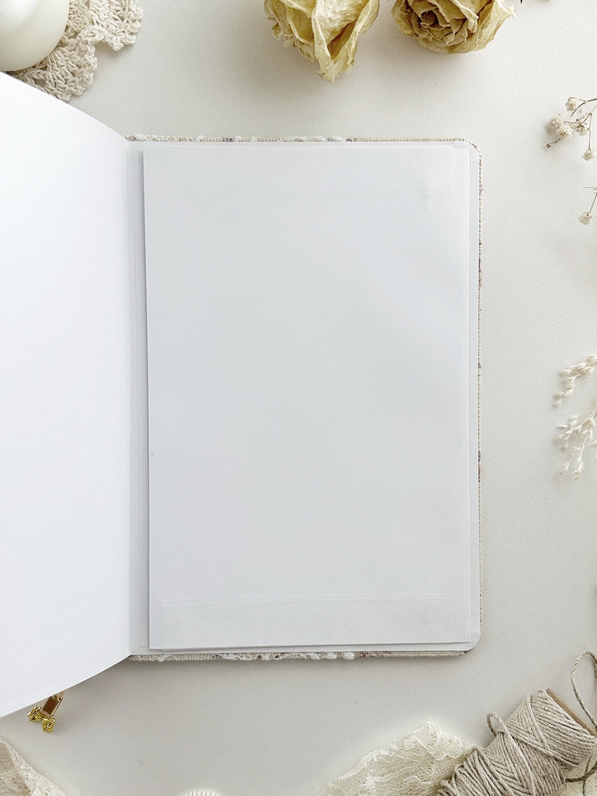 Brown Sweater Lace Notebook TN