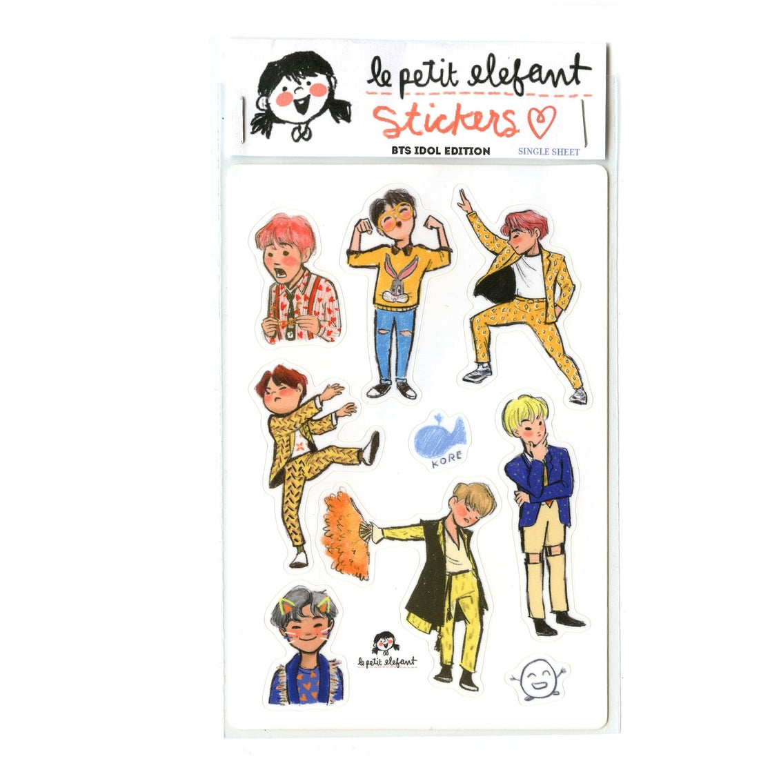 Bts Idol Sticker Sheet