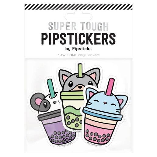 Colección de pegatinas de vinilo de los mejores tés con burbujas