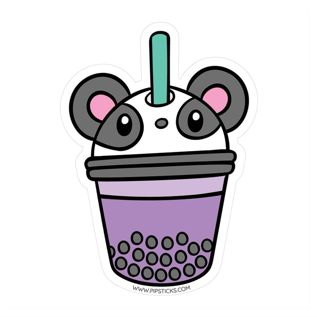 Colección de pegatinas de vinilo de los mejores tés con burbujas