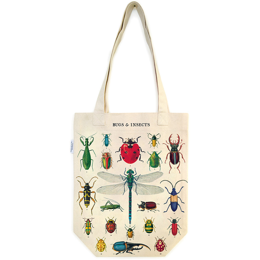 Bolsa de mano con bichos e insectos
