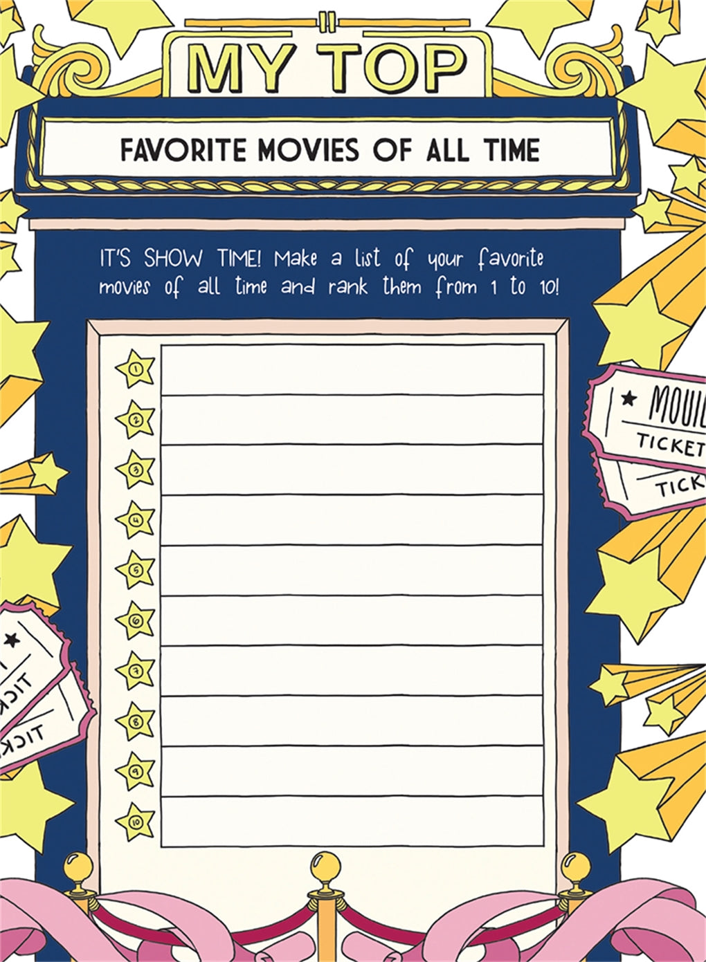 In Bullet It! Lists for Living: A Notebook for Charting Your Tasks, Hopes and Dreams, author/illustrator Nicole Lara gives bullet journalers beautifully illustrated, full-color pages and prompts for recording their “life lists.”