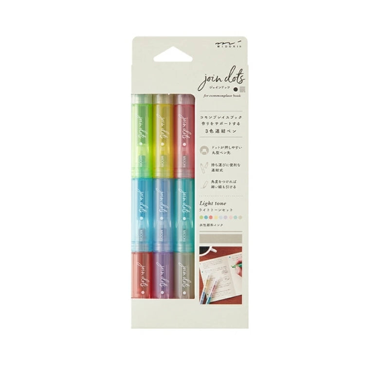Midori Connecting Pen Join Dots - Light Tone