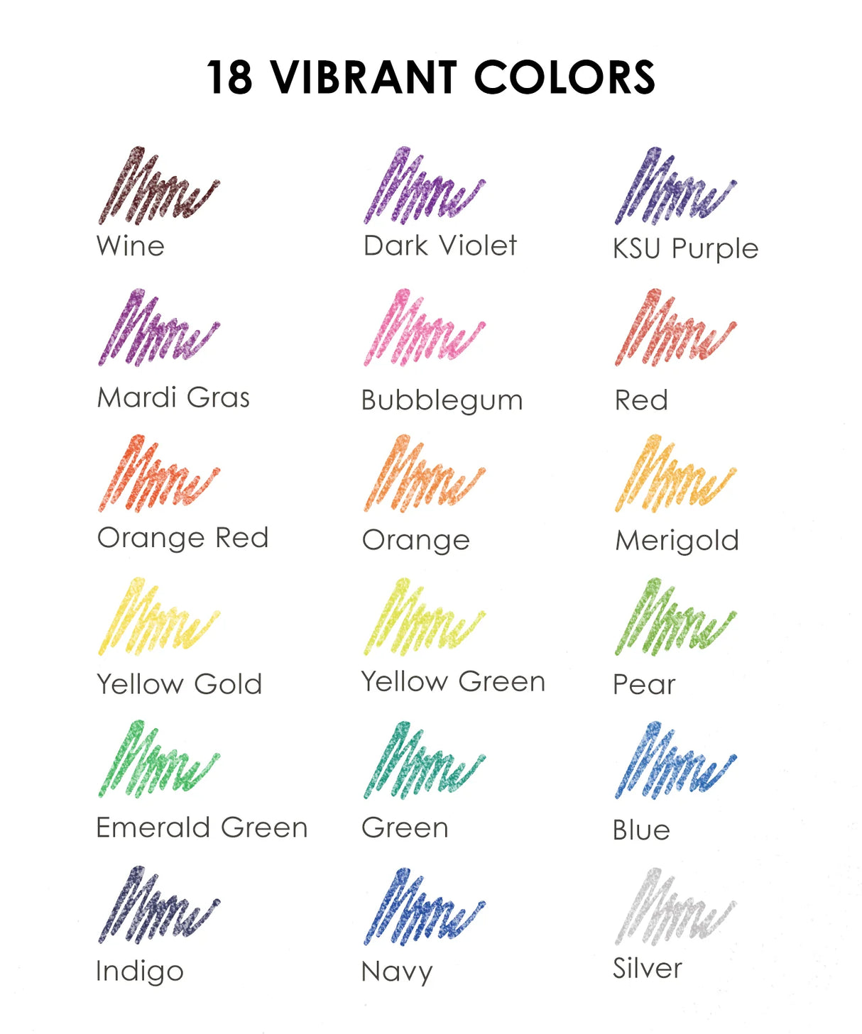 Unleash your creativity and add a touch of sparkle to your artistic endeavors with Grabie Glitter Gel Pens. With a stunning array of 18 vibrant colors packed with shimmering glitter, these pens ignite the imagination with brilliant shades of the rainbow.
COLOR-CHANGING GLITTER INK - The advanced glitter technology shifts hues based on the ink color, showcasing a stunning chameleon effect when exposed to sunlight.