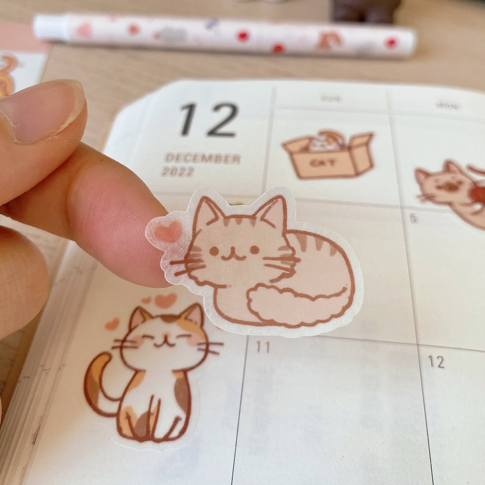 Cat Party Sticker Sheet