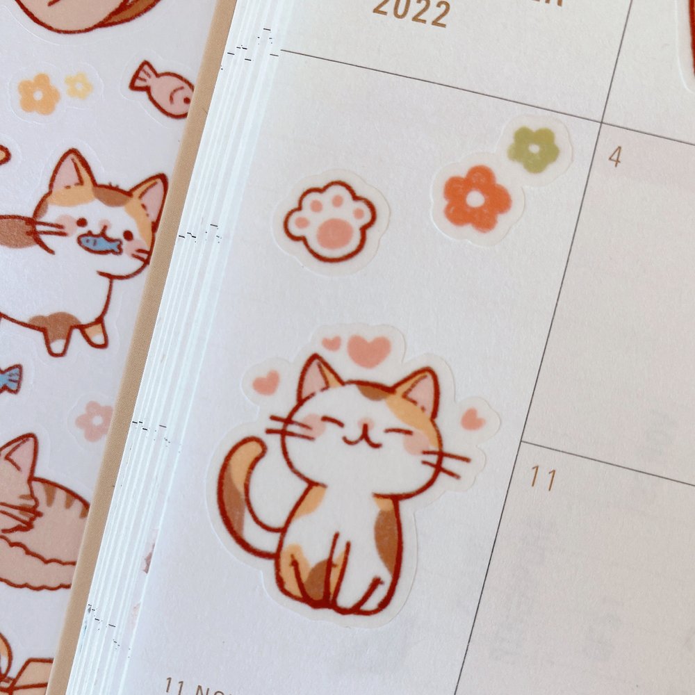 Cat Party Sticker Sheet