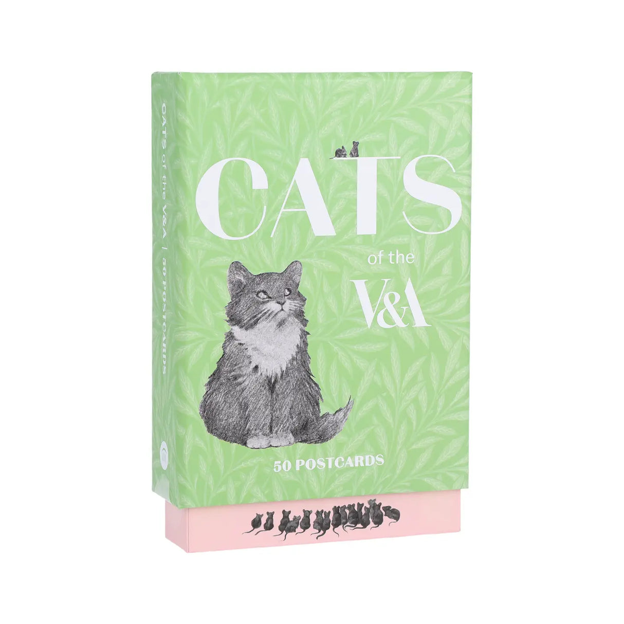 A set of fifty beguiling, funny, and artistic feline postcards selected from the incomparable collection of the Victoria and Albert Museum.
Bringing together fifty of the V&A’s most adorable, stylish, and charming cats, this boxed postcard set features a wide range of art styles, from the Edwardian eccentricity of Louis William Wain to the whimsy of early Victorian Christmas cards, and from the fish-stealing strays of sixteenth-century genre painting to the sophisticated felines of 1920s Paris.
Includ