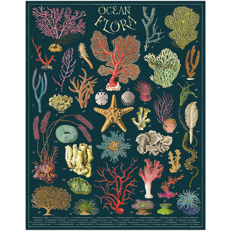 Cavallini & Co 1,000 Piece Puzzle - Ocean Flora