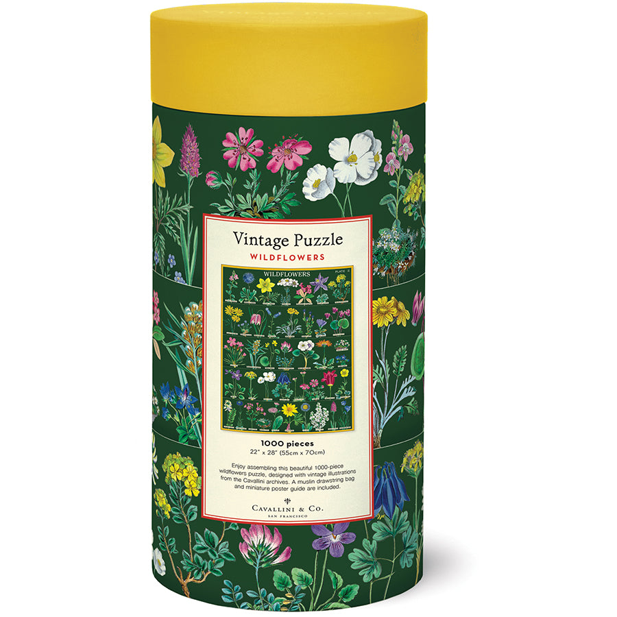Cavallini & Co 1,000 Piece Puzzle - Wildflowers 2
