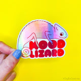 Chameleon Holo Sticker "Mood Lizard"