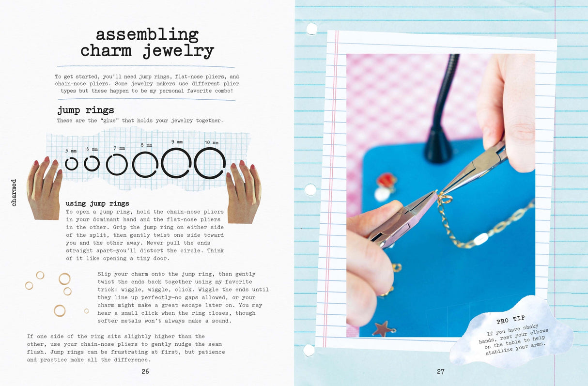 Transform tiny treasures into something new with Charmed, your new handbook to creating charmed accessories.
Teaching you how to create charms from flea market finds, buttons, paper, old jewellery, vintage trinkets and more, you'll first pull together your 3D objects to inspire your accessories. Then, in 20 unique and inspired projects, you'll use these to create totally new accessories with simple methods.
Whether you're adding to your accessories with bag charms, jewellery like necklaces, bracelets and