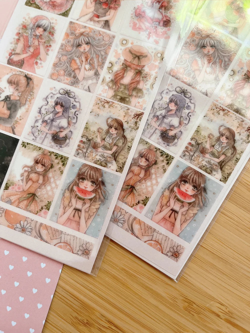 Clear transparent sticker sheet! Decorate your planner / diary with these watercolor illustrations of fruit girls πππππβ¨
Kiss cut sticker sheet (stamp style)
1 sheet
Sheet size: 9 x 18 cm
Material: Clear PET