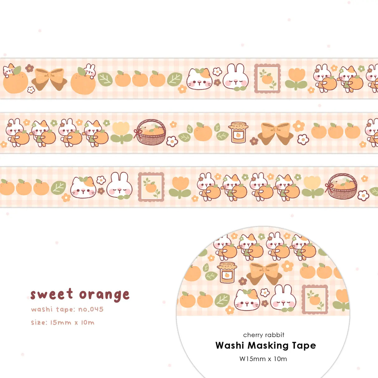 Decorate your planner / diary with this cute little washi tape ♡
Roll size: 15mm x 10m
Material: Washi
Includes 1 roll of washi