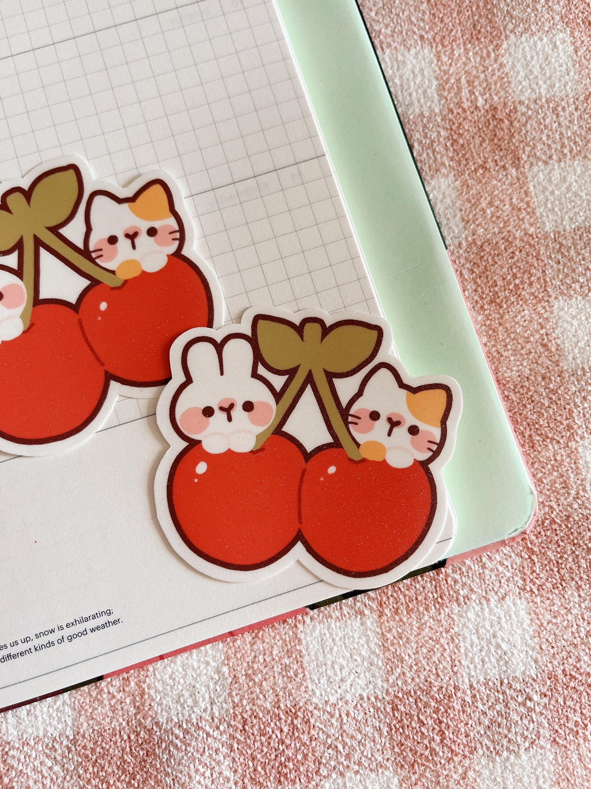 Cherry Rabbit Cherry Friends Sticker