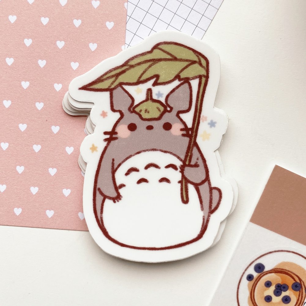 Cherry Rabbit - Studio Ghibli Totoro die-cut sticker 