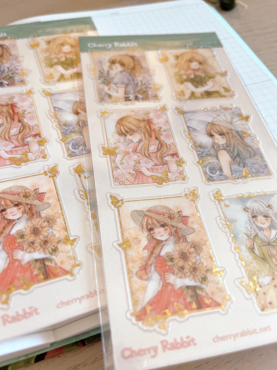 Cherry Rabbit Flower Series 2 Sticker Sheet