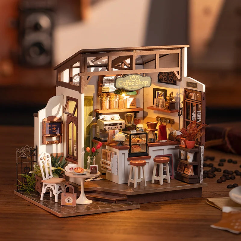 Kit de casa en miniatura para hacer tú mismo el café nº 17